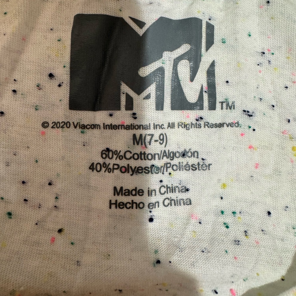 NWOT! MTV Logo Confetti Racerback Tank - Picture 6 of 6